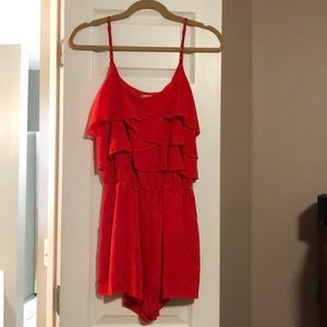 Gianni Bini red romper size XS